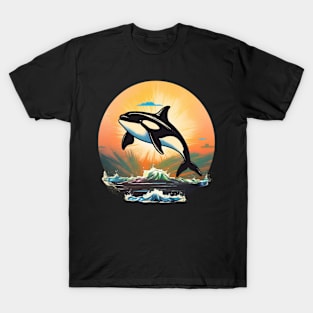 Orca Whale Tshirt, Killer Whale Shirt, Marine Biology Beach Marine Biologist Gifts, Ocean Conservation Environmental Tee, Animal Vintage T-Shirt